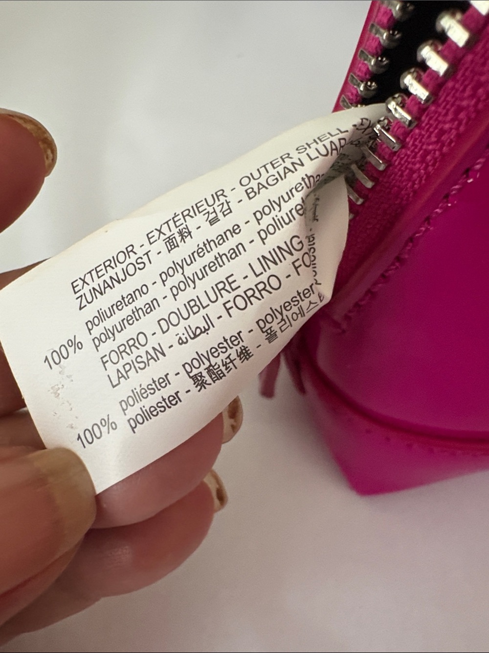 Zara Glossy Fuchsia Patent Shoulder Bag - Picture 10 of 11